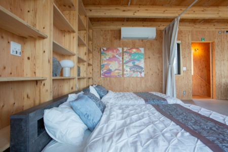 コアラマットレスのダブルベッド2台