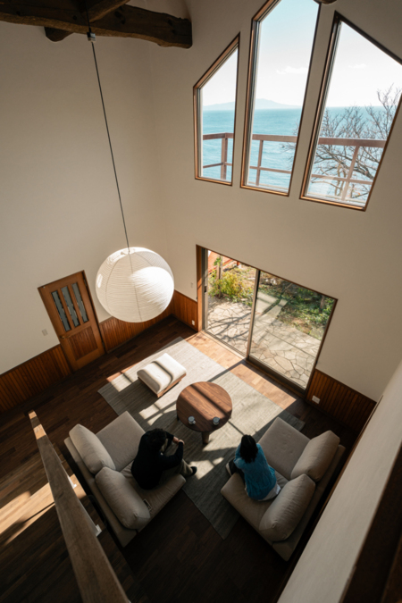 6mの吹き抜け空間