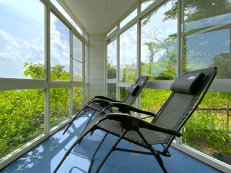 サンルームでリラックス♪