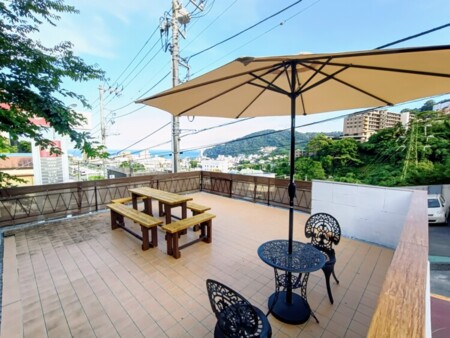 BBQ場 熱海の海を望みます